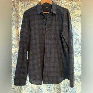 Large Theory Dress Shirt EUC